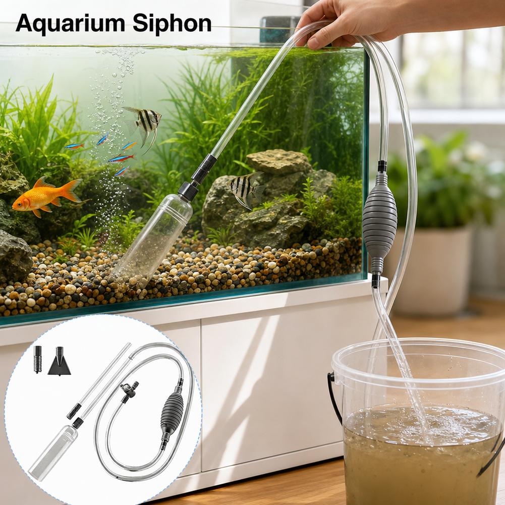 Aquarium Marine Sand - Sifón Manual para Acuario, Kit de