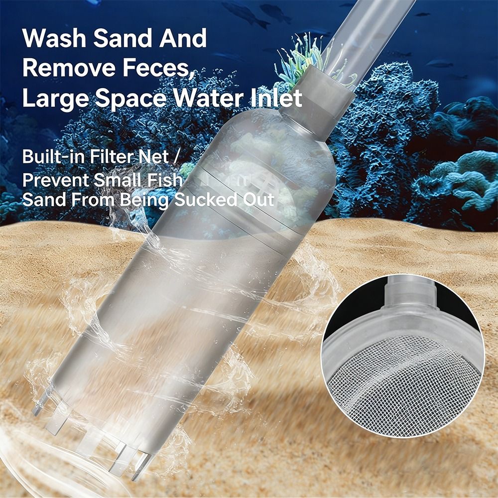 Marine Aquarium Water Change - Nueva Bomba Limpiadora de Grava para