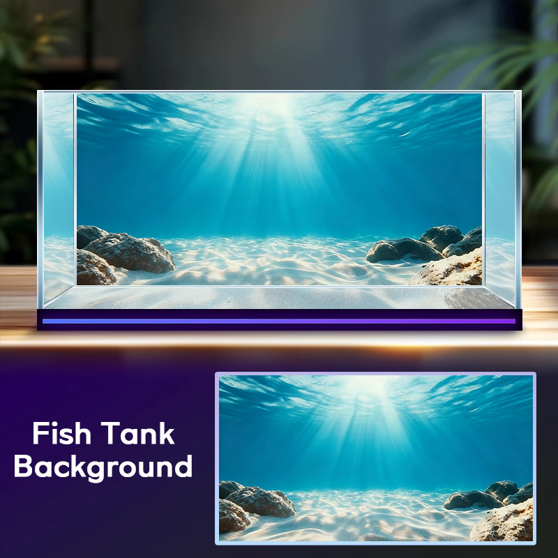 Aquarium Marine Sand - Pintura de Fondo para Acuario con