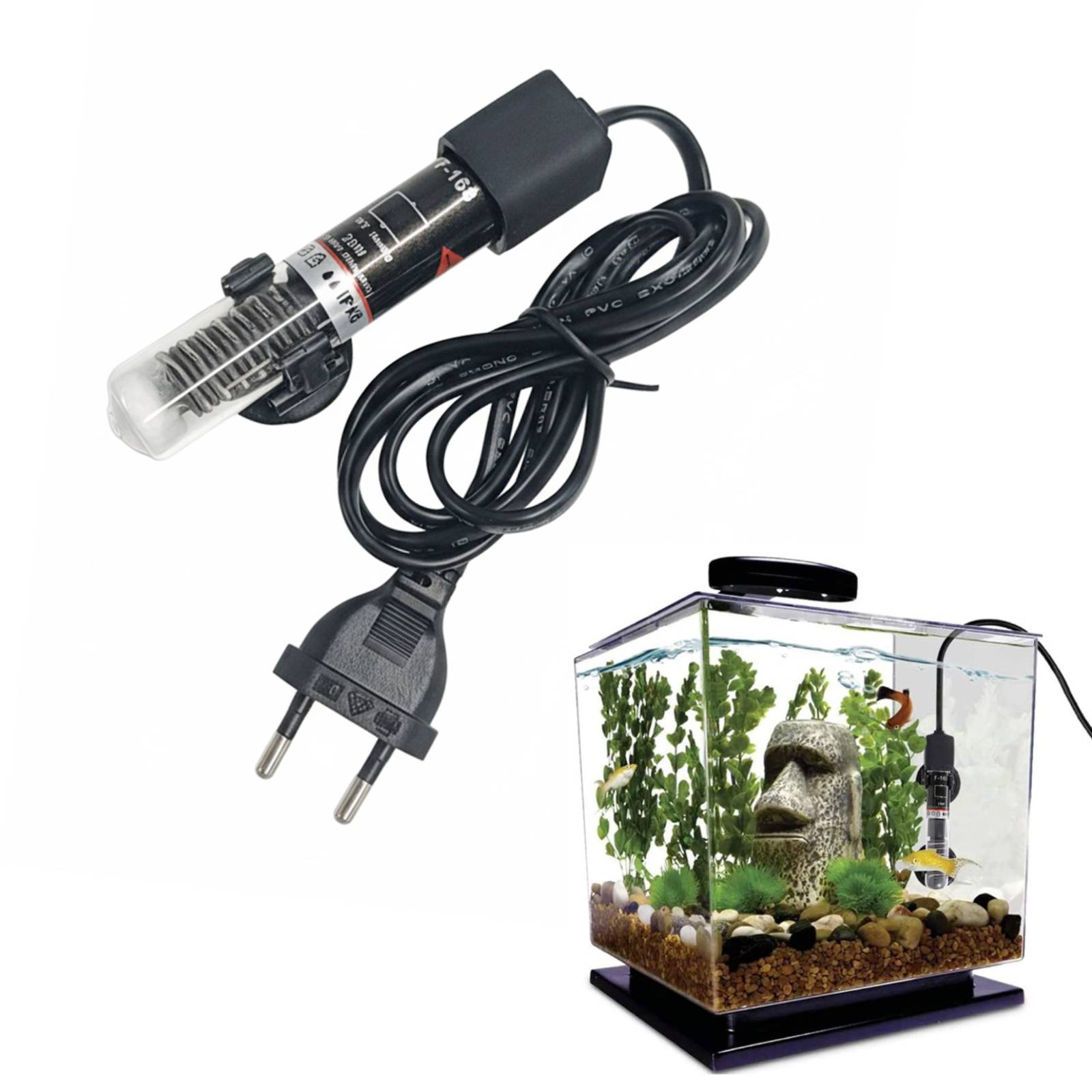 Marine Aquarium Water - Mini calentador de acuario sumergible, tanque
