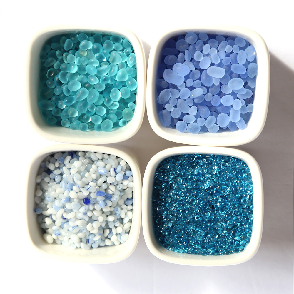 Aquarium Marine Sand - Pecera de piedra colorida, fuente de