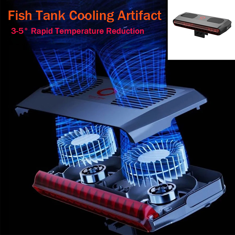 Marine Aquarium Chiller - Ventilador Enfriador para Acuario, Disipador de