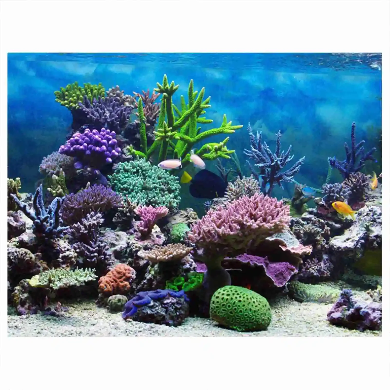 Marine Aquarium Glue - Póster de paisaje de acuario 3D,