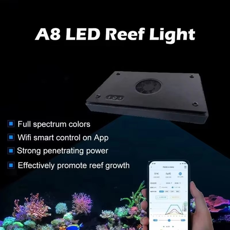 Luz LED de espectro completo A - Aquarium Blue Marine Reef reseña y precio