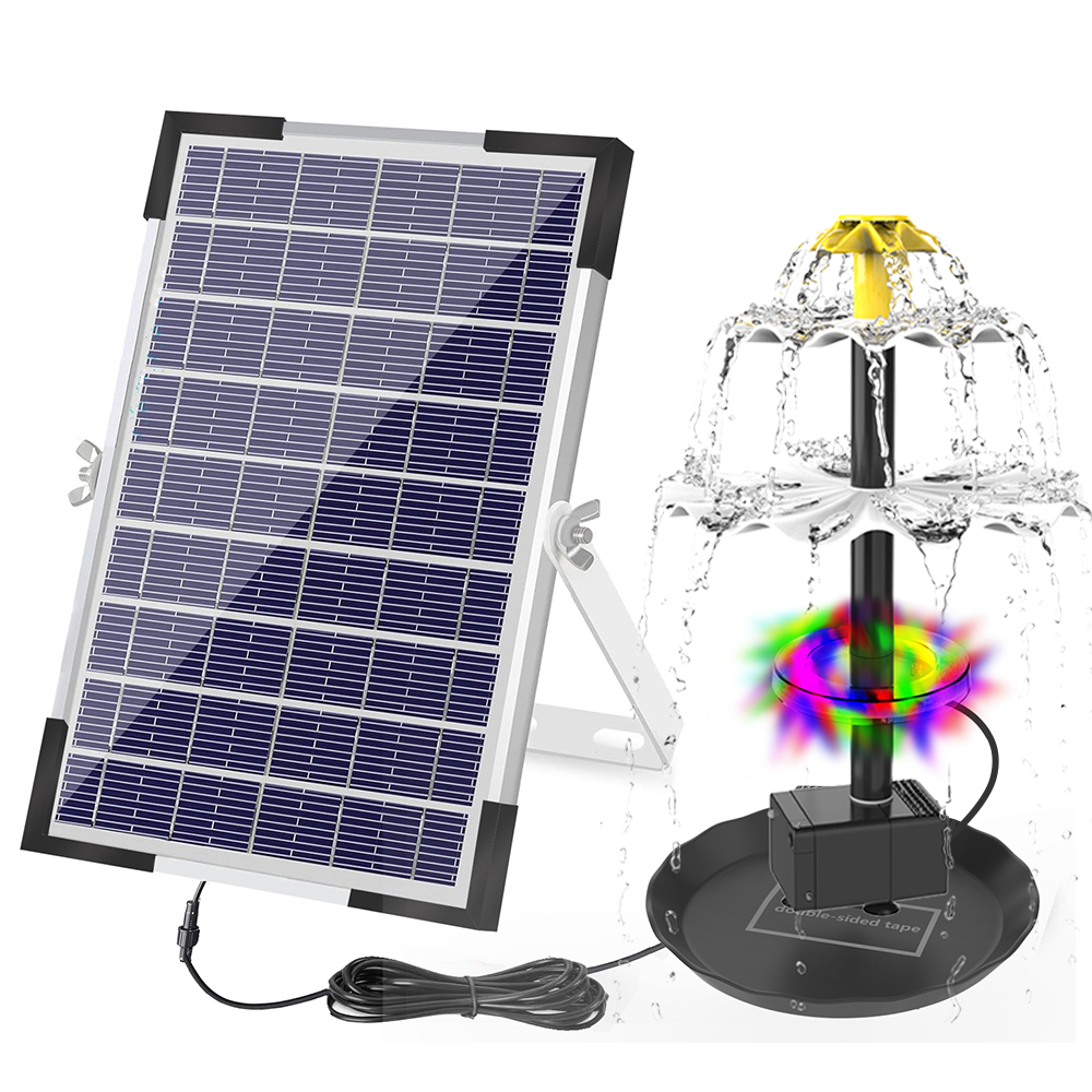 Bomba de Fuente Solar para bañ - Aquarium Marine Lights reseña y precio