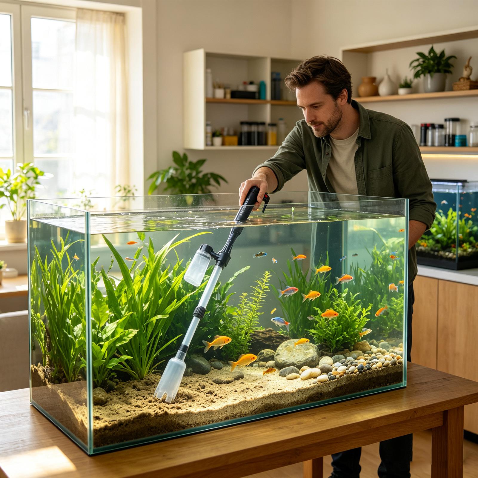 Aspiradora de grava para acuar - Aquarium Marine Sand reseña y precio