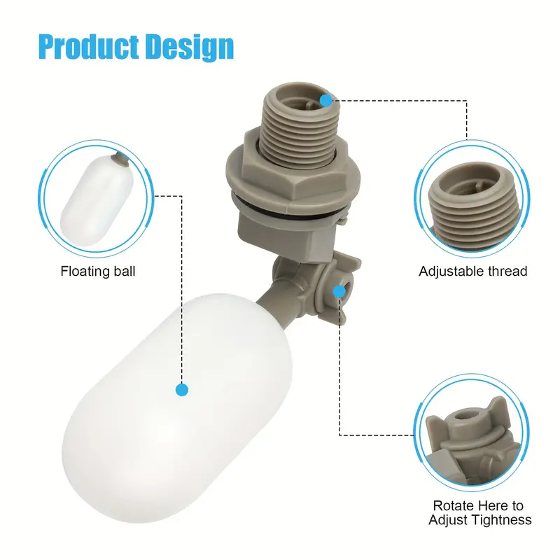 Válvula de bola flotante de ag - Marine Aquarium Water Change reseña y precio