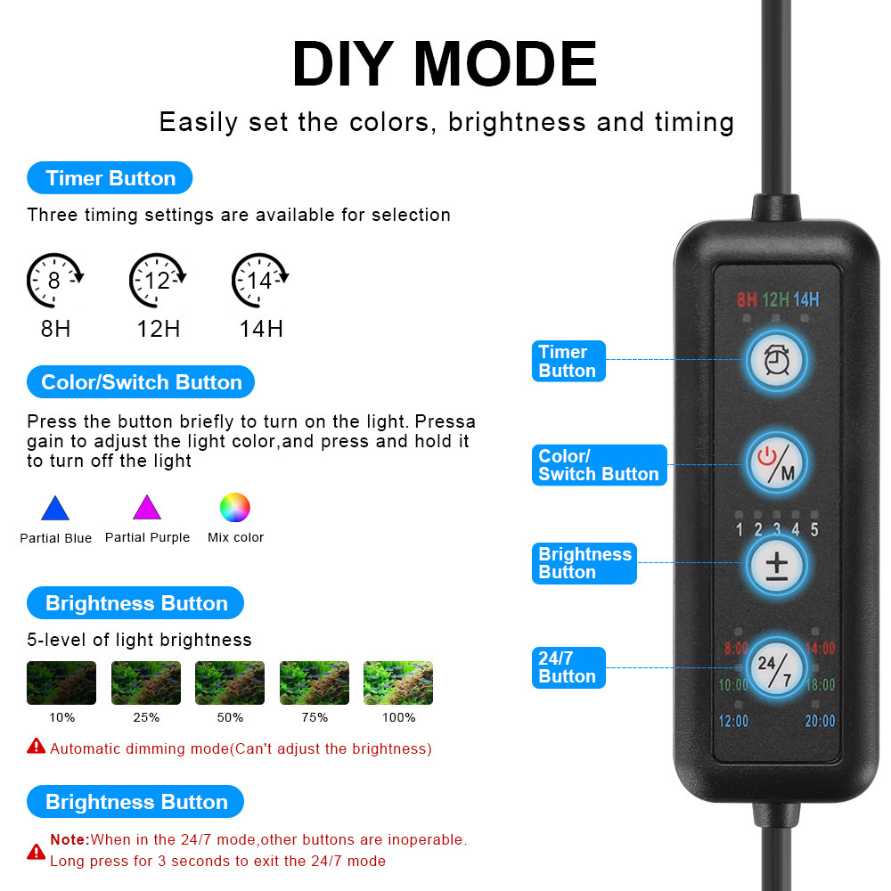 Lámpara LED para Acuario, Espe - Marine Aquarium Lamp reseña y precio